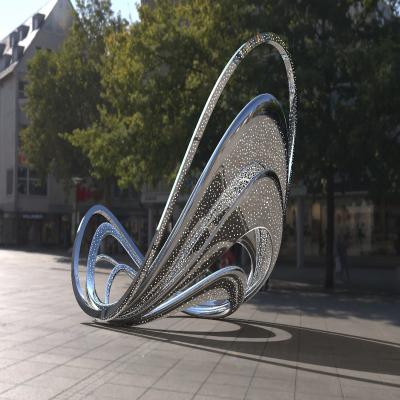 China OEM Outdoor Art Metal Stainless Steel Sculpture For Park Shopping Mall Decoration for sale