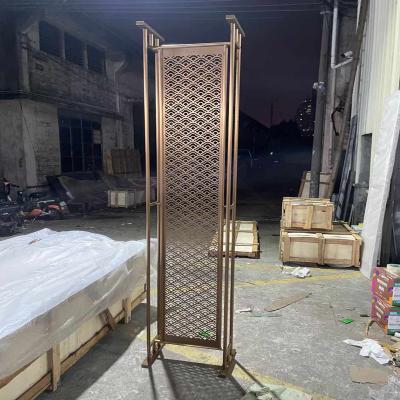 China Custom Decorative Stainless Steel Screens Panels Outdoor Interior Garden Hotel Home Panels Screen Laser Cut Metal Dividers Panel for sale