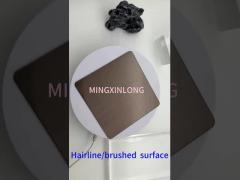 Hairline coffe stainless steel sheet