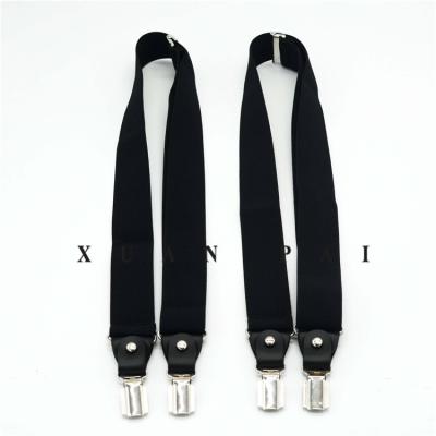 China Fashionable New design 3.5cm width fashion decorative genuine leather suspenders,groomsman wedding suspenders for sale