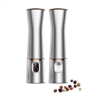 China Hot Sale Automatic Gravity Battery Powered Electric Salt and Pepper Grinder for sale