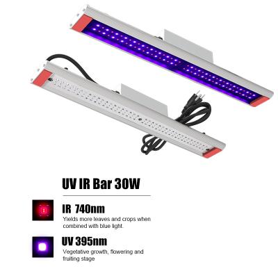 China Great Extra To Grow Light UV LED Grow Light For Plant Growing 30W IR UV Bar for sale