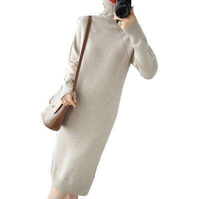 China Anti-wrinkle fall/winter pairing with a base knit dress base high quality supple ladies knit sweater for sale