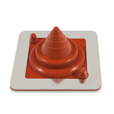 China Square Base EPDM/Silicone+Aluminum Roof Truss EPDM/SILICONE Rubber Roof Flashing For Pipe Size 0-35mm for sale