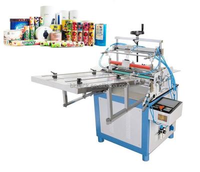 China Food Hot Melt Adhesive Label Machine Paper Tube Paper Label Applicator Automatic Hot Melt Tube Labeler for sale