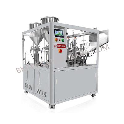 China Automatic Food Cosmetic Plastic Pipe Sealing Soft Hair Dye Cream Tube Filling Machine for sale