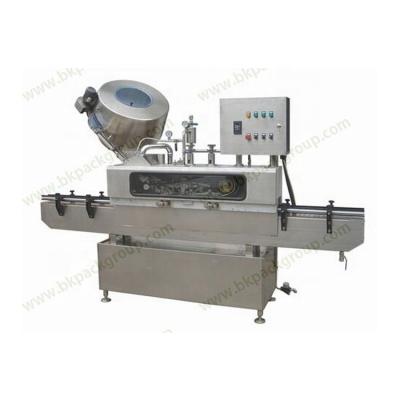 China Full Automatic Food Metal Cap Spiral Sealing Packaging Machine Vacuum Steam Capping Machine for sale