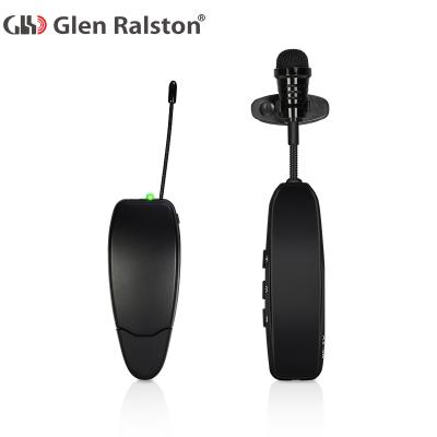 China Wireless Lavalier Microphone Glen Ralston UHF 1 Channel Collar Clip Mobile Phone Live Broadcast Condenser Microphone for sale