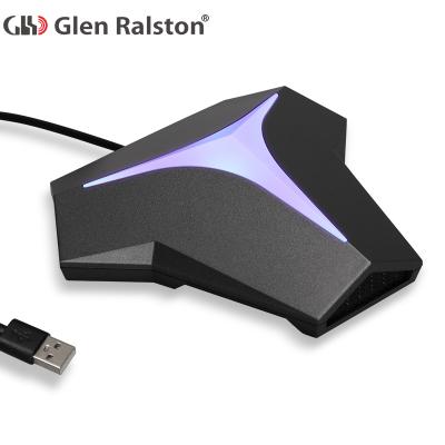 China USB Microphone Glen Ralston USB Interface Condenser Microphone with Cool LED Light String Voice Microphone for sale