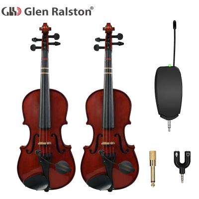 China Glen Ralston Microphone UHF 2 Channel Radio Lavalier Microphone Instrument for Guitars, Pianos, Violins, Cello Microphone for sale