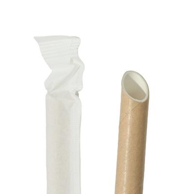 China Modern Discount Stores Customized Stylish Tube Straws Individually Wrapped Paper Straw for sale