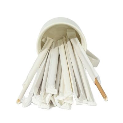 China High Quality Disposable Wholesale Supermarket Decoration Tea Drinking Straw Maker White Paper Drinking Ordinary Straw for sale