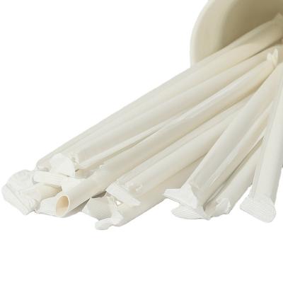 China Modern Long Straw Disposable Natural Paper Coffee Straw White Takeaway Services for sale