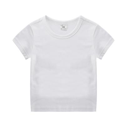 China Wholesale Breathable Cotton Sweatshirt 100% Cotton Short Sleeve Boy Girl Summer Kids Loungewear T-shirts for sale