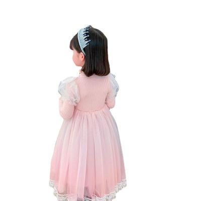 China 2021 Washable Kids Spring Autumn Long Sleeve Bowknots Flower High Quality Princess Cinderella for sale