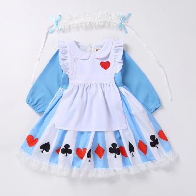 China Anti-wrinkle spring autumn lolita kids long sleeve Alice party birthday kids clothing cute cosplay girls for sale