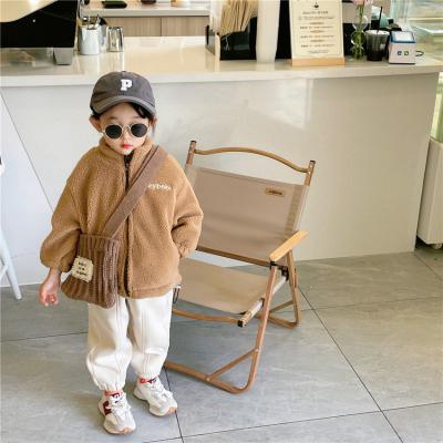 China High Quality Breathable Kids Casual Outwear Solid Cotton Jacket Kids Fall Winter Clothing For Girls for sale