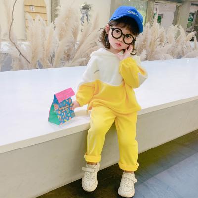 China Kids Loungewear Spring And Autumn Custom Long Sleeve Two Piece Casual Outfits Dress Pants Kids Sport Suit for sale