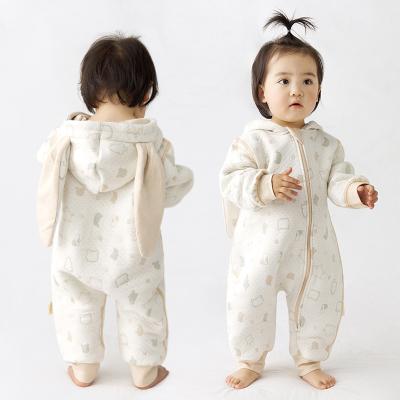 China Factory Price Newborn Infant Warm Soft Organic Cotton Anti - Pilling Pajamas Baby Clothes Girls for sale