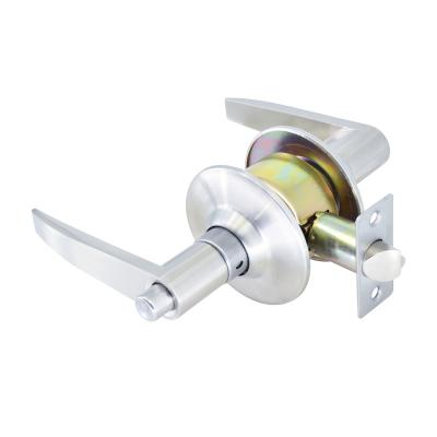 China Flat Aluminum Alloy Handle And Stainless Steel Rose Cylindrical Lever Lock for sale