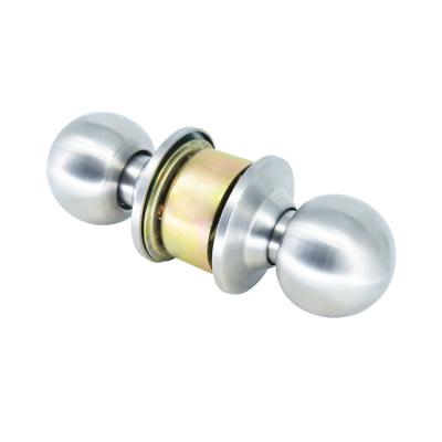 China Tubular Cylindrical Bathroom 304 Stainless Steel Knobset / Entrance Knobset for sale