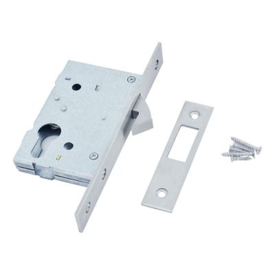 China Modern European Stainless Steel Cylinder Mortise Door Lockset 50mm Lock Body for sale