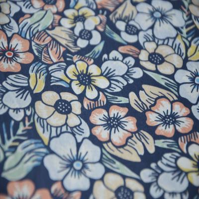 China Excellent Viable Wholesale Cheap Floral Coat Print Stretch Satin Spandex Cotton Fabric for sale