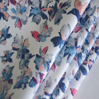 China Free Sample Organic Butterfly Digital Printing Stretch 240gsm Knit Fabric 98% Cotton 2% Spandex for sale