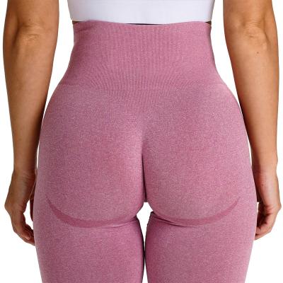 China Breathable Gym Sports Fitness Yoga Butt Lift Up Seamless Gaiters For Women Yoga Legging for sale