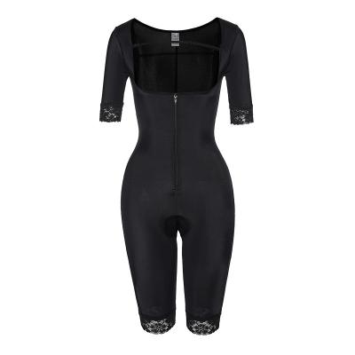 China Shapewear Breathable Black Comfortable One-Piece Women's Full Body 3XL Open Crotch Slimming Jumpsuit for sale