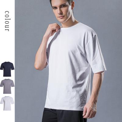 China OEM Service Fashion Shirts Quality Men's Custom Logo Quick Dry Custom Logo Short Sleeve Heavyweight Plus Size T Shirts Men for sale