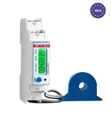 China MI Approved EM115-Mod Single Phase Electricity Energy Meters, Electrical Sub Meter for AMR/AMI, 230v 100A EM115-Mod for sale