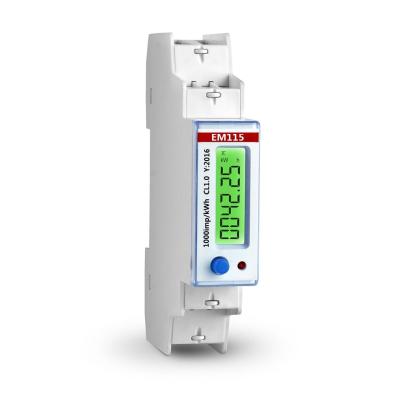 China EM115 230V 5(45) A IEC Standards Electric Meter Single Phase Two Wire Digital Notch EM115 High Accuracy for sale