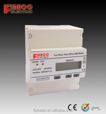 China EM425 110v Electric Meter Single Phase Energy Meter EM425 120 Volt Single Phase Din Rail Kilowatt Hour Energy Meter for sale