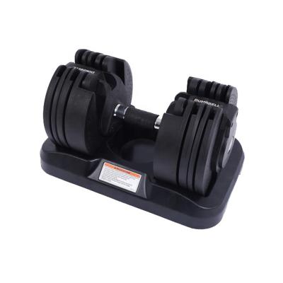 China Popular Anti-Slip Rubber Handle Smart Dumbbell Set Quick Adjust Weight Unisex Gym Home Office Weights Set Exercise Equipment Easy Storage and Use for sale