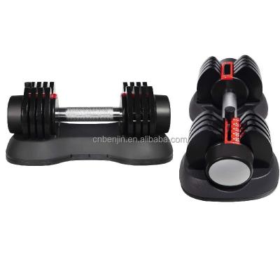 China LIFT LOOP AND LOCK WEIGHT Gym Dumbbell Set Weightlifting Fitness 25LB Wholesale Adjustable Dumbbell for sale