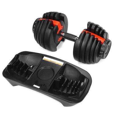 China Quick Adjustable Weight 3 Seconds Adjustable Dumbbell 24kg Switch Weighs Using A Unique Dial System For Bodybuilding, Strength Training, Weightlifting for sale