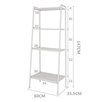 China Stainless Steel Factory Rack 4 Tiers Heavy Duty Stored Retail Clothing Store Wall Decor Toy Book Shelves Book Magazine Storage Rack for sale