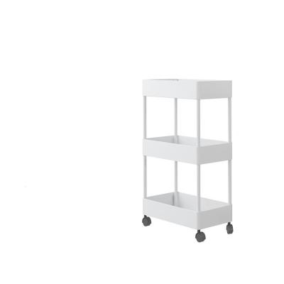 China High Qualty Viable and Lower Price Modern Universal Living Room Kitchen Vegetable Organizer Cart Modern Serving Mobile Storage Trolley for sale