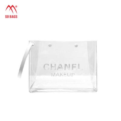 China ANTISTATIC New Product Clear PVC Plastic Bag With Snap Button , Transparent PVC Cosmetic Bag for sale