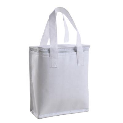 China Custom Box Waterproof Non Woven Cooler Bag For Food Delivery for sale