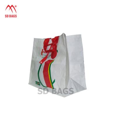 China Top Quality Wholesale Custom Factory Price Promotional Laminated PP Woven Bag Handled Bag for sale