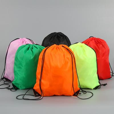 China Eco-friendly Drawstring School Bag , Drawstring Backpack Accept Customized Logo SD Bags Empty SDP Fashion Style No MOQ Multicolor Polyester for sale