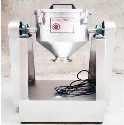 China Powder 5kg Pharma Machines Protein Powder 360 Degree Drum Rotating Powder Mixer Machine for sale