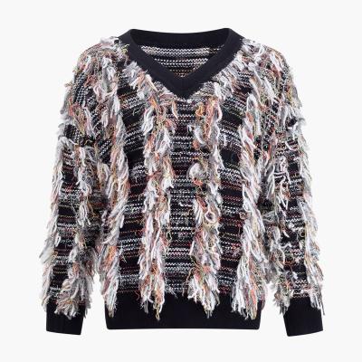 China Anti-wrinkle fashion quality sweater pullneck women knit cashmere sweater tops for women for sale