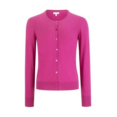 China Fashionable Anti-wrinkle OEM Clothes Button Cotton Ladies Knitted Women's Cardigan Sweaters Coat for sale