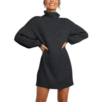 China Parride Customized Polyester Cotton Plain Blocking Long Sleeve Sweater Women Thick Warm Knitted Sweater for sale