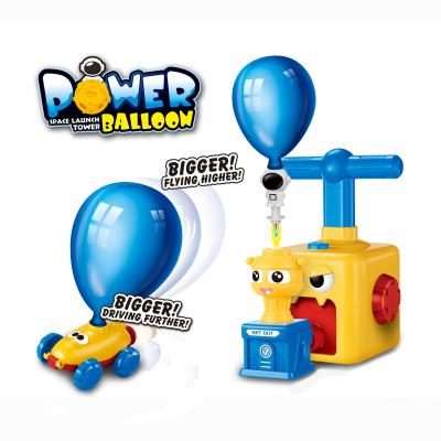 China Friction Toy Children's Novelty Universe Compressor Space Aerodynamic Power Ball Powered Racer Kit Cars Science Toy For Boys Girls for sale