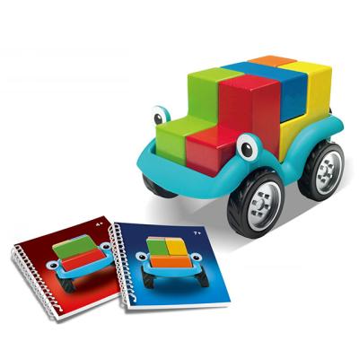 China Building Block Toy Smart Fun Carpool Set Plastic Kids DIY Toys Building Blocks Educational Toy 28*7.5*24cm for sale