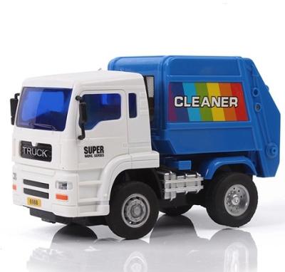 China Toy Friction Collector Toy Vehicles Rubbish Rubbish Collector Toy Garbage Truck Friction Engineering Diecast Powered Cars Toys for sale